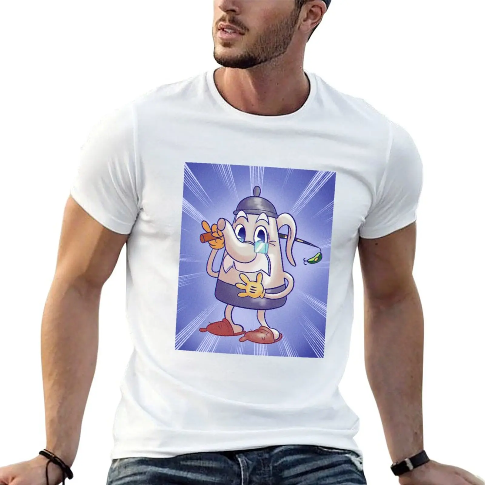 The Cuphead Show Elder Kettle T-Shirt Plus Size Quick Dry Sports Tee