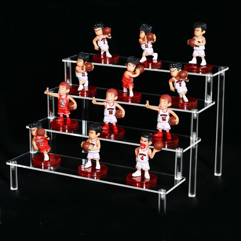 Clear Acrylic Display Stand For Anime Figures Cupcake Shelf Organizer Desserts Holder Jewels Display Doll Stand Perfume Stand