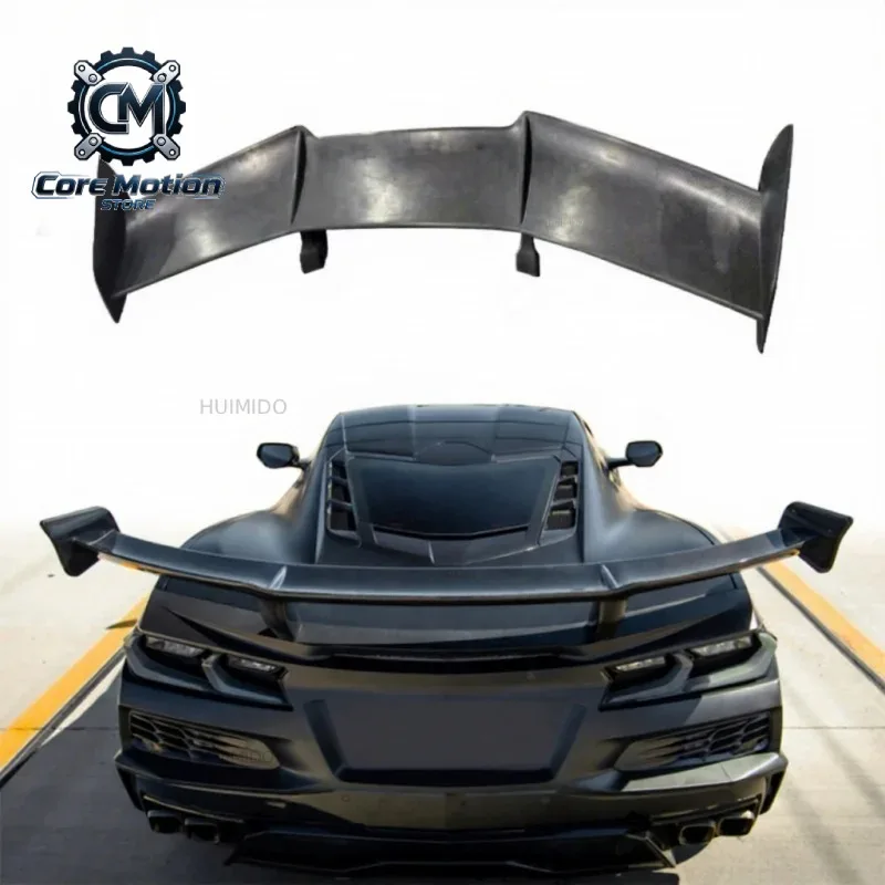 High Quality ZR1 Style Carbon Fiber Rear Trunk Spoiler Fit for Corvette C8 Z51