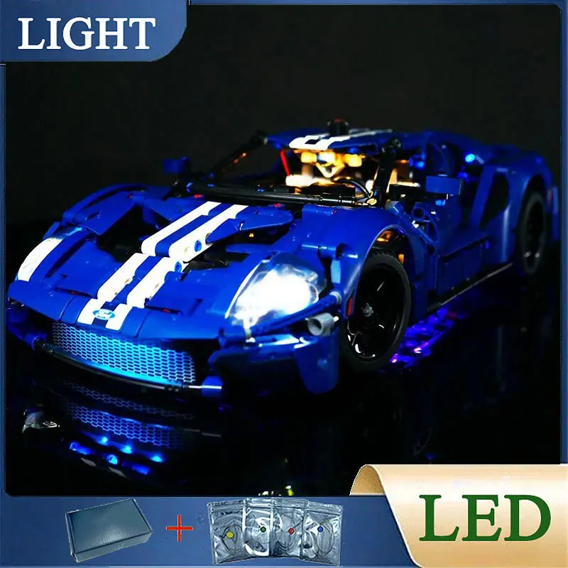 DIY LED Light Kit For LEGO 42154 Fords GT Building Blocks Bricks Toy Only LED Light,Without Blocks Model