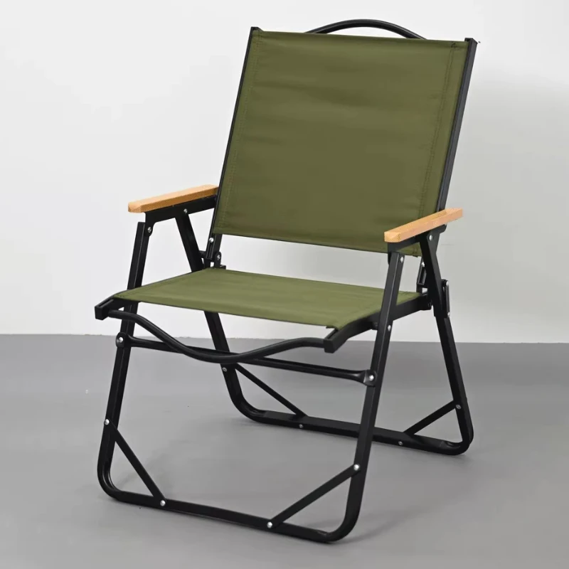 

Portable High Camping Chair Backrest Relaxing Armchair Camping Chair Outdoor Lightweight Silla De Campamento Camping Supplies