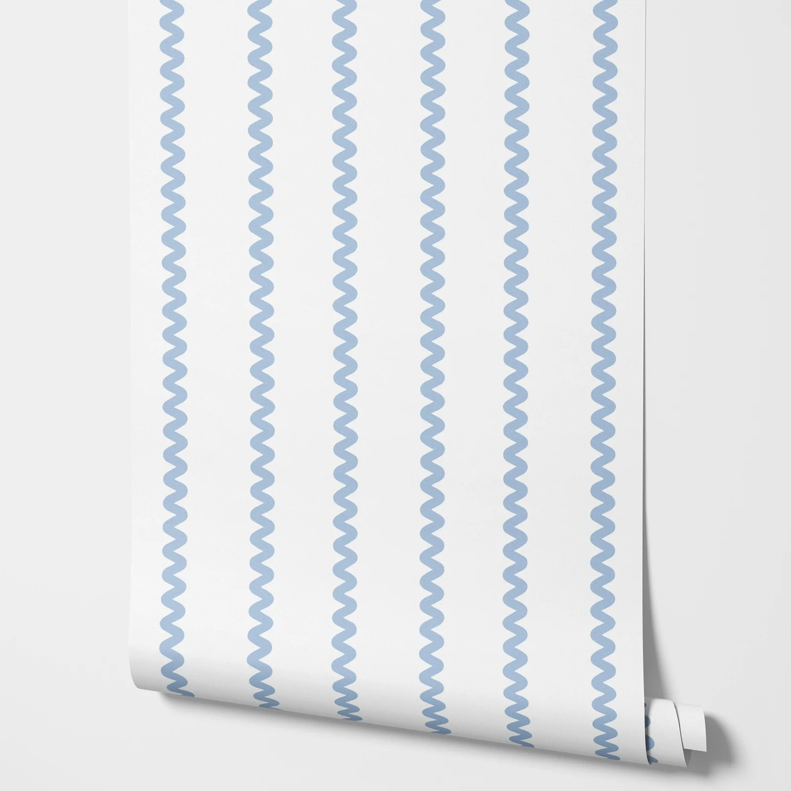 ورق جدران قابل للتقشير واللصق، ورق حائط مخطط باللونين الأزرق والأبيض لديكور المنزل، ذاتي اللصق أو تقليدي غير منسوج