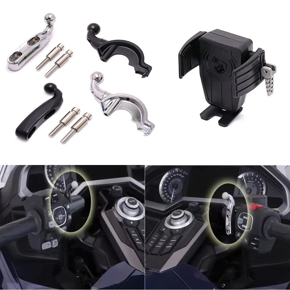 

Для Honda Gold Wing GL1800 GL1800 F6B DCT 2018-2021 мотоциклетный GPS-держатель для телефона, навигационный кронштейн, крепление