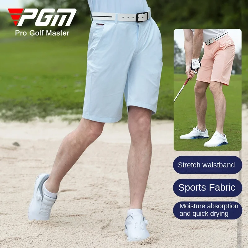 

PGM Golf Clothing Men's Pants Summer Sports Shorts Elastic Belt Golf Pants