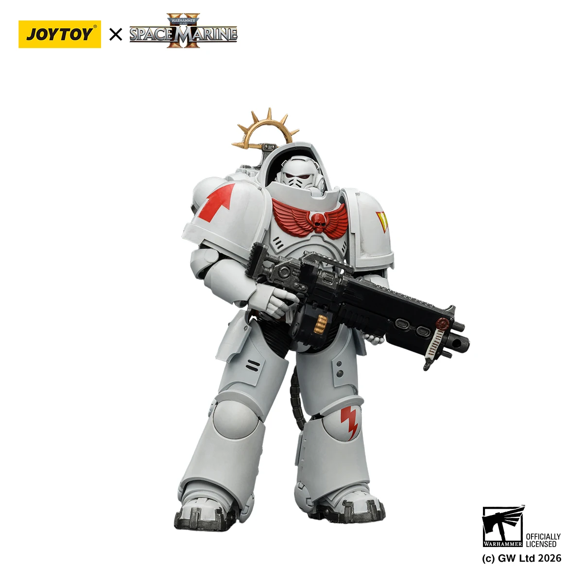 JOYTOY 1/18 Action Figure Space Marines 2 Warhammer 40K Heavy Intercessor met Heavy Bolt Rifle en Bolt Pistol Game Edition