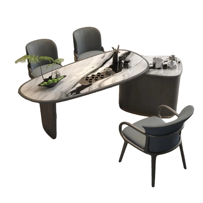 

LMM Light Luxury High-End Office Tea Table Home Balcony Kung Fu Tea Table