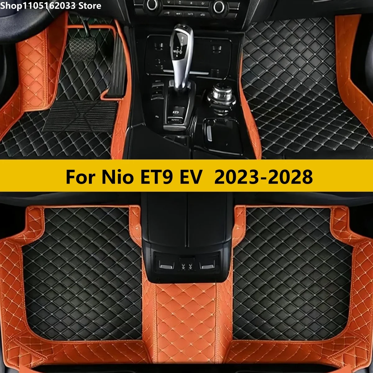 

Custom Car Floor Mats For Nio ET9 EV 2023 2024 2025 2026 2027 2028 Leather Waterproof Car Carpet Auto Interior Accessories