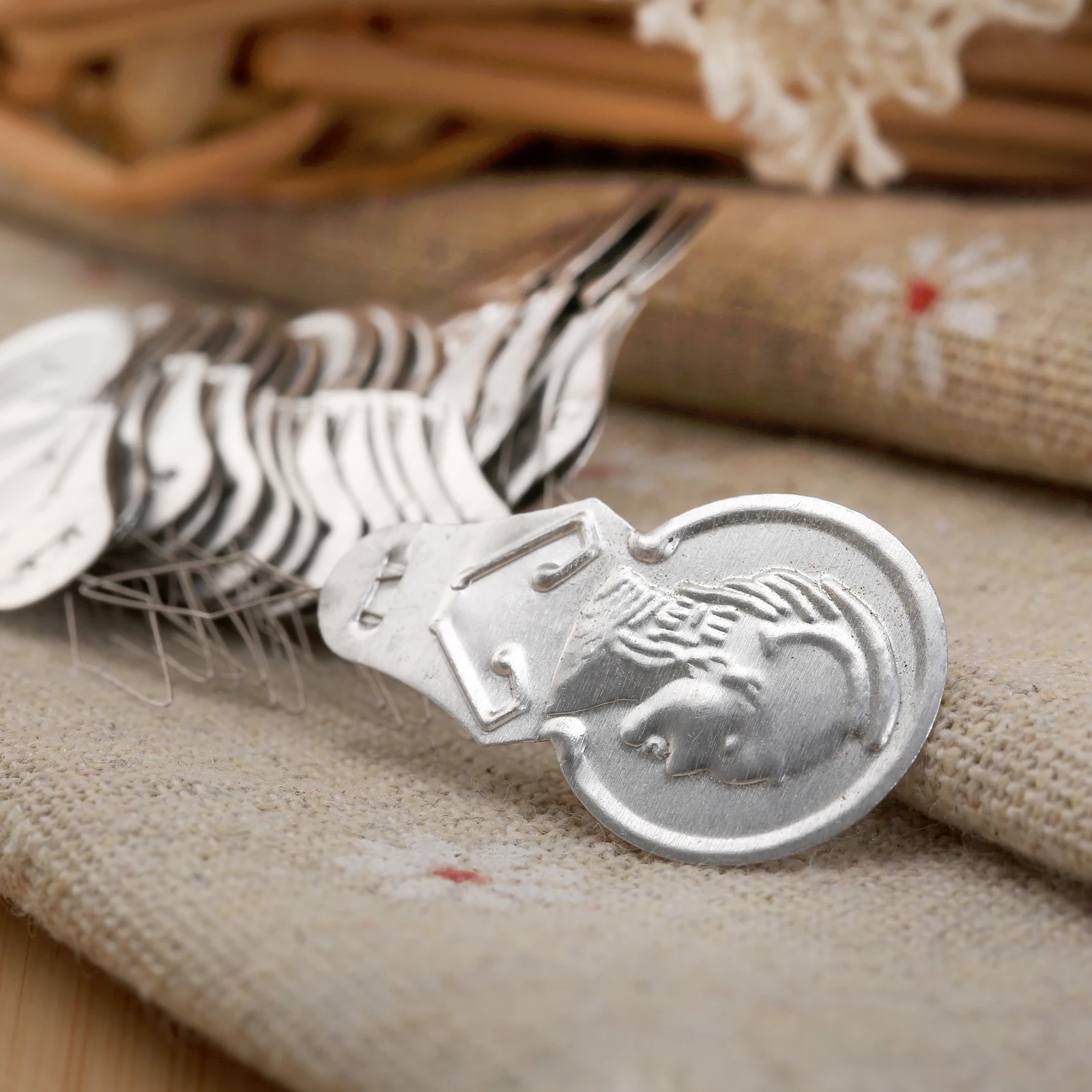 50Pcs Silver Bowลวดเข็มเย็บร้อยแทรกมือจักรเย็บผ้าเครื่องมือDIY