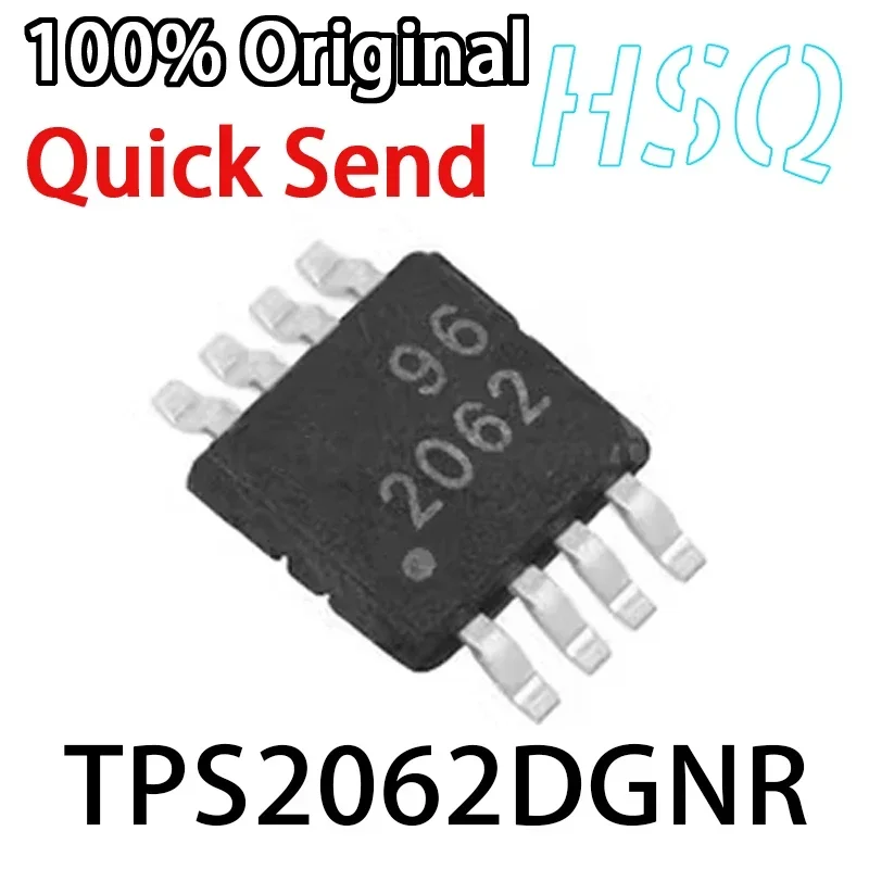 

10 шт. TPS2062DGNR HVSSOP-8 оригинальный заводской шелковый экран 2062 распределительный переключатель/привод IC Stock