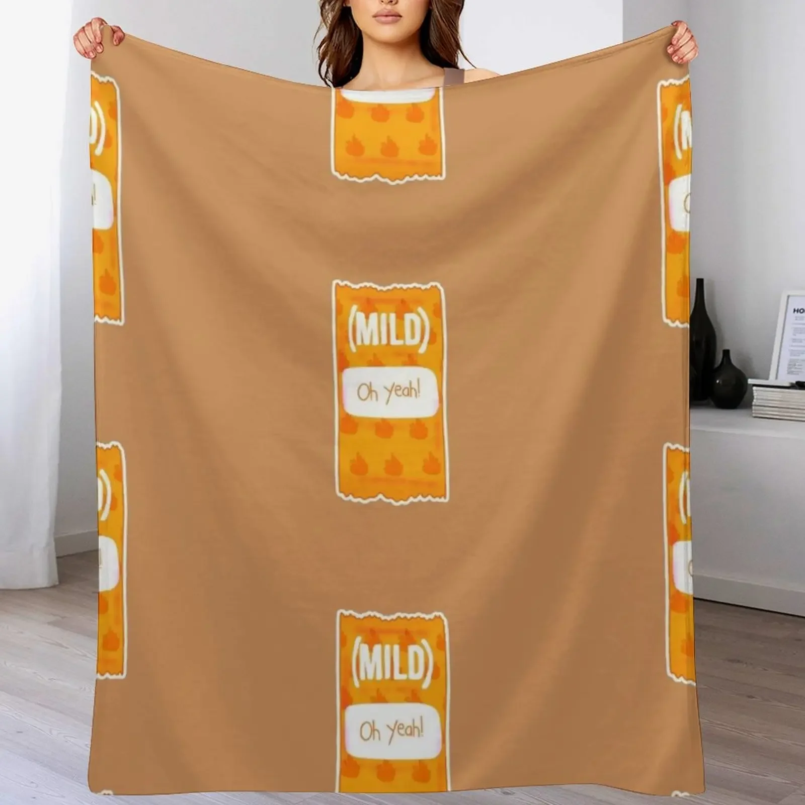 

Taco Bell Mild Sauce Throw Blanket Hairy Hair funny gift Thermal Blankets