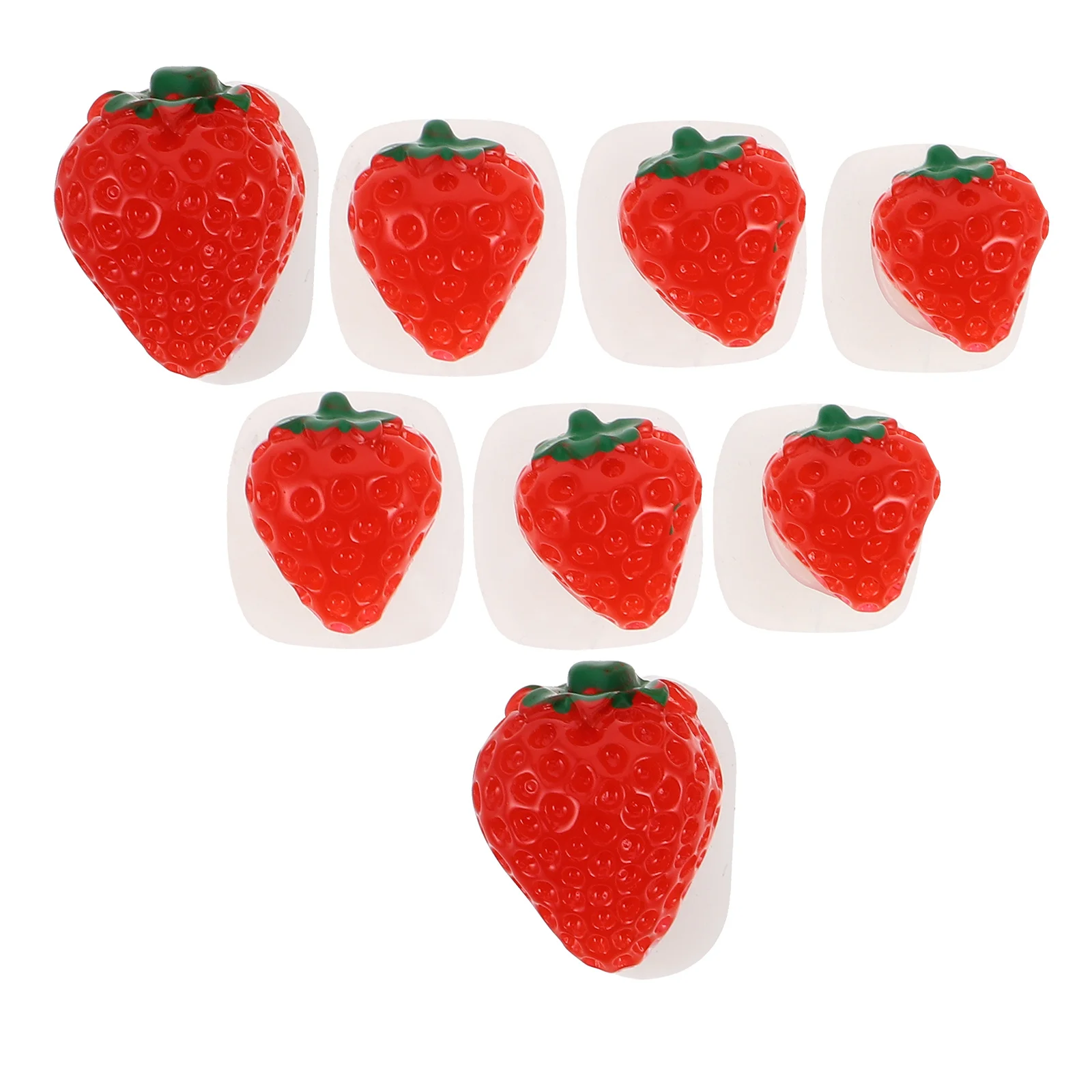 8 قطعة فواصل أصابع القدم من السيليكون على شكل فاكهة للعناية بالأظافر أداة باديكير ناعمة مضادة للانزلاق مقاس قابل للتعديل وقابلة للغسل وقابلة لإعادة الاستخدام