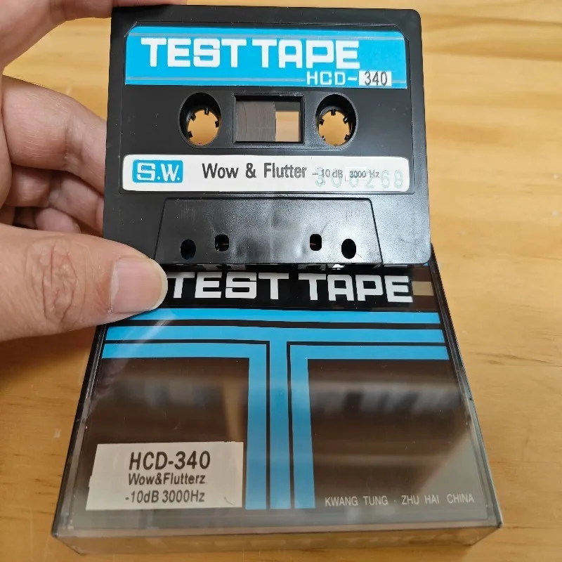 New Zhuhai Huasheng 3KHz HCD340 Tape Recorder Cassette Repair Calibration Test Tape with Speed and Flutter Testing