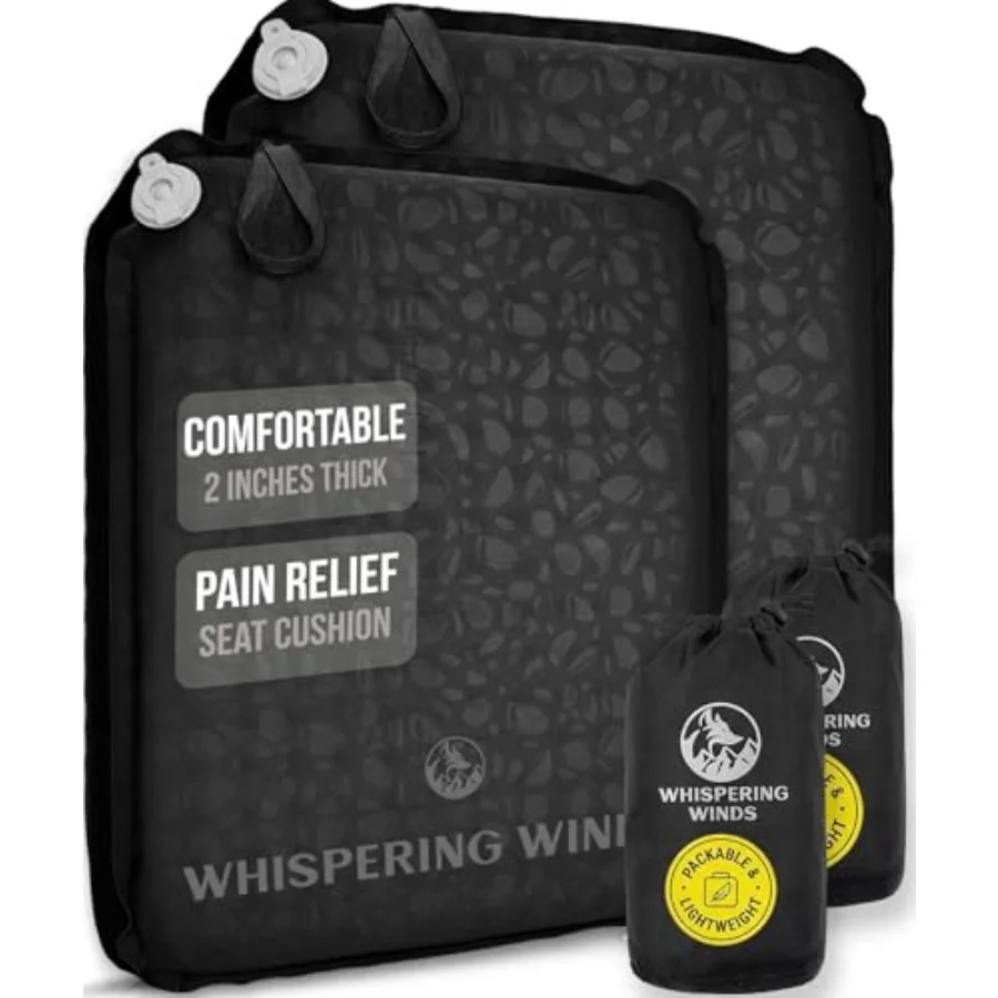 

Надувная подушка для сиденья - удобная надувная подушка из пеноматериала для путешествий на самолете, стадиона, на природе, в кемпинге, в автомобиле и многом другом