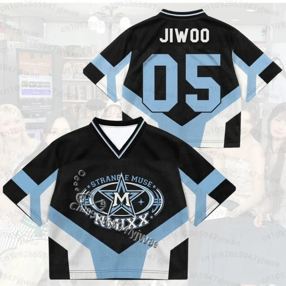 2026  Summer Women Short Sleeve T-Shirt Vivid Strange Muse Mixed Mesh Jersey Fanmerch For SULLYOON LILY fans Beach T-Shirt