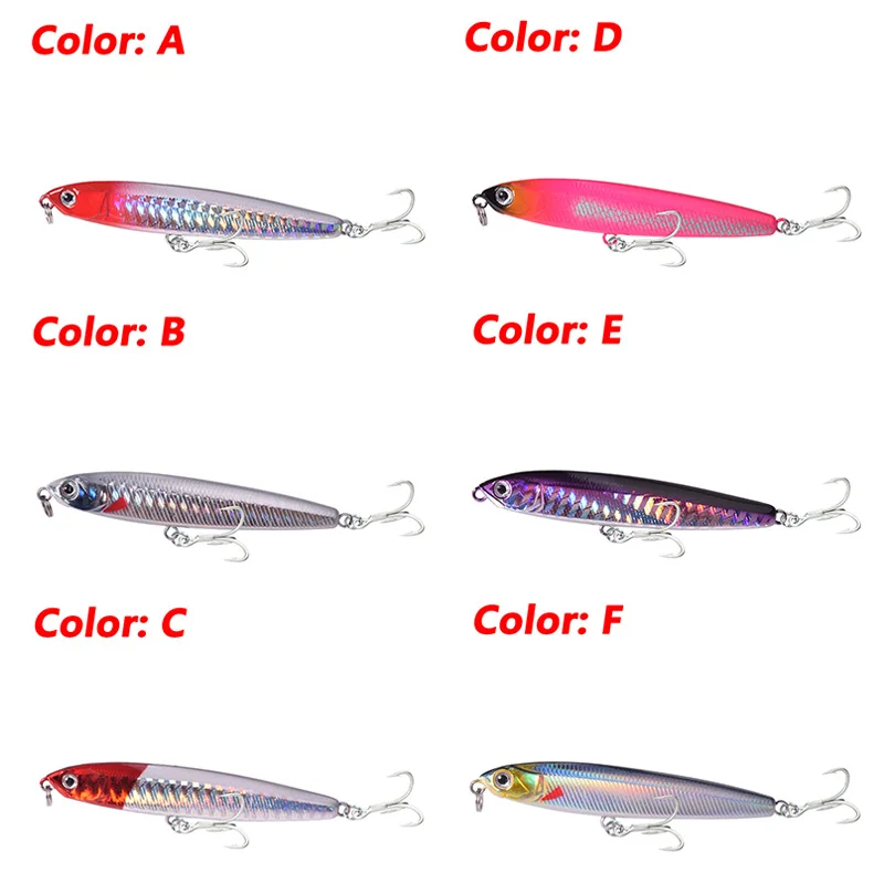 1 Pc Vibration Sinking Wobblers Pencil Fishing Lure 10g 14g 18g Artificial Hard Bait With Strong Hooks for Bass Carp Pike Tackle