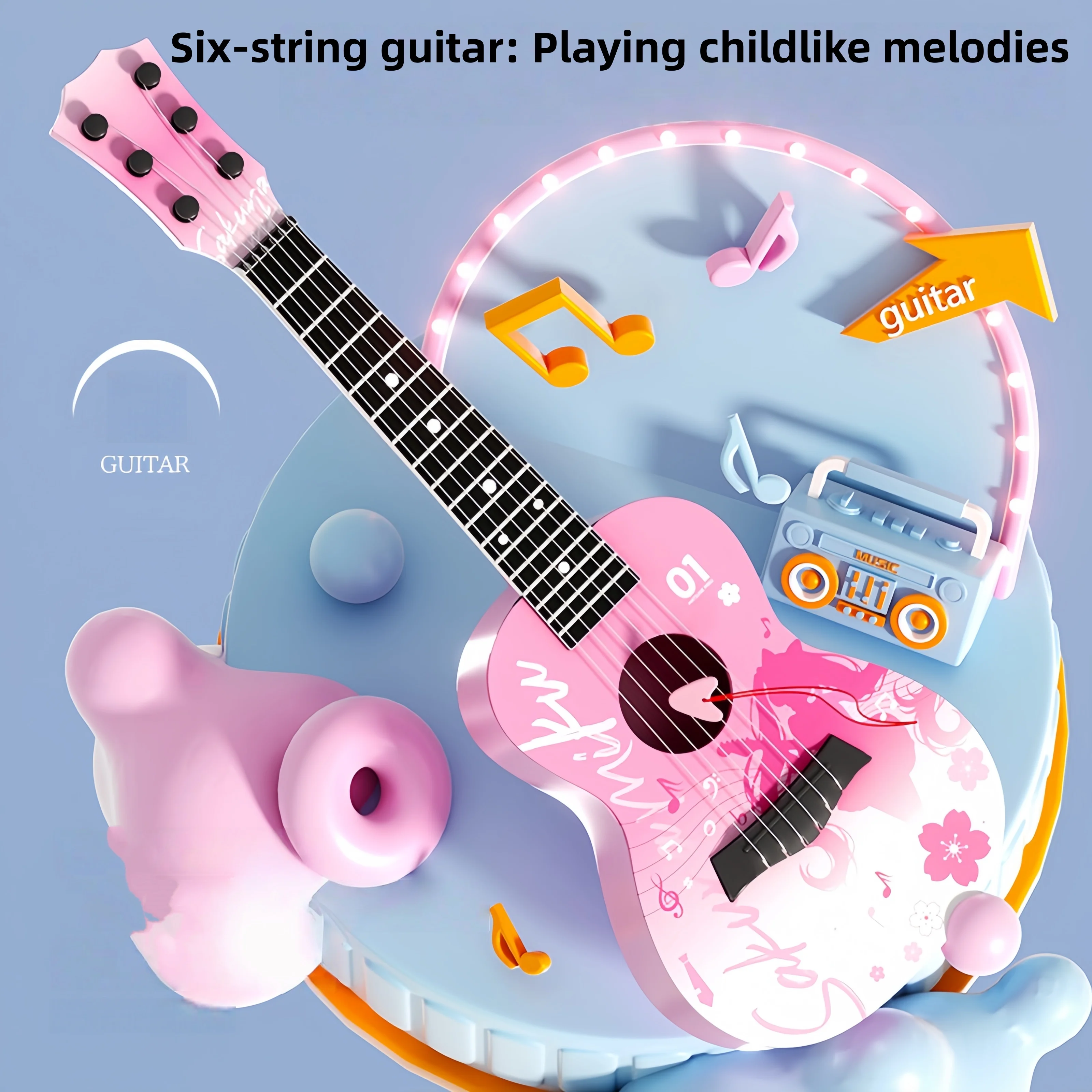 กีตาร์อูคูเลเล่สำหรับผู้เริ่มต้น เครื่องดนตรีสำหรับนักเรียนชายและหญิง