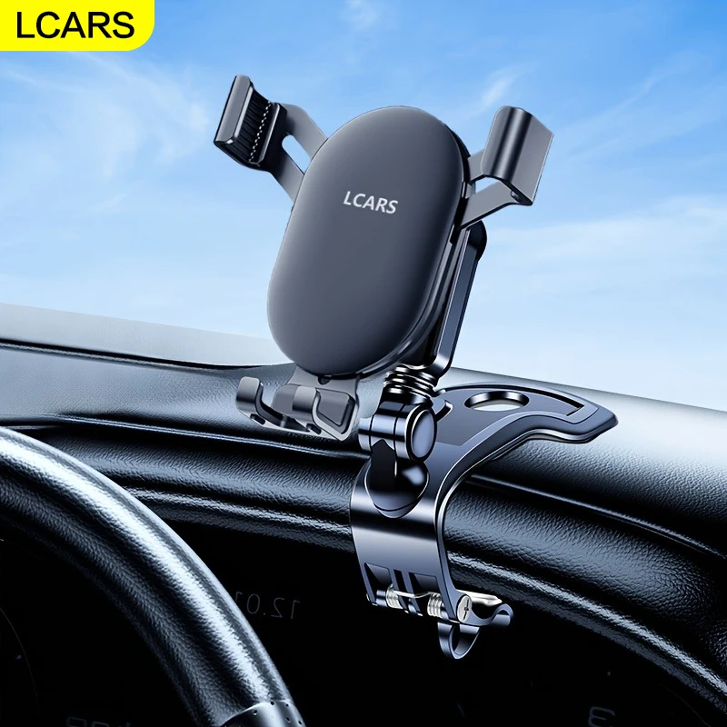 Lcars Auto-Armaturenbrett-Handyhalter, vertikale, gravitationsgestützte Halterung für das zentrale Armaturenbrett, geeignet für die Navigation und Unterhaltung im Fahrzeug.