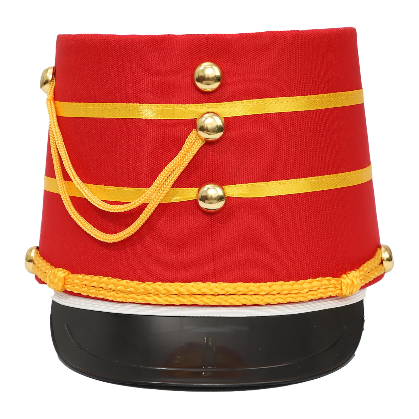 Drum Major Hat Drumband Feather Hat Conductor Performance Hat Toy Circus Soldier Show Top Cap for Carnival Cosplay