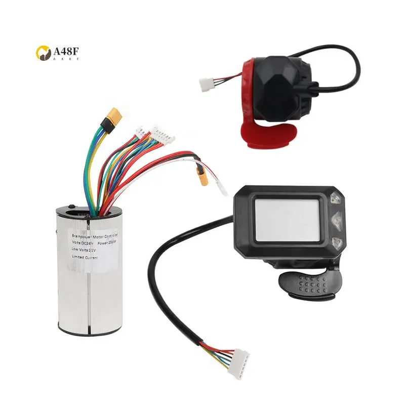 

A48F-24V 250 Вт комплект контроллера складного скутера электрический скутер тормозной ускоритель комплект дроссельной заслонки фиксированный прочно и надежный (24 В)