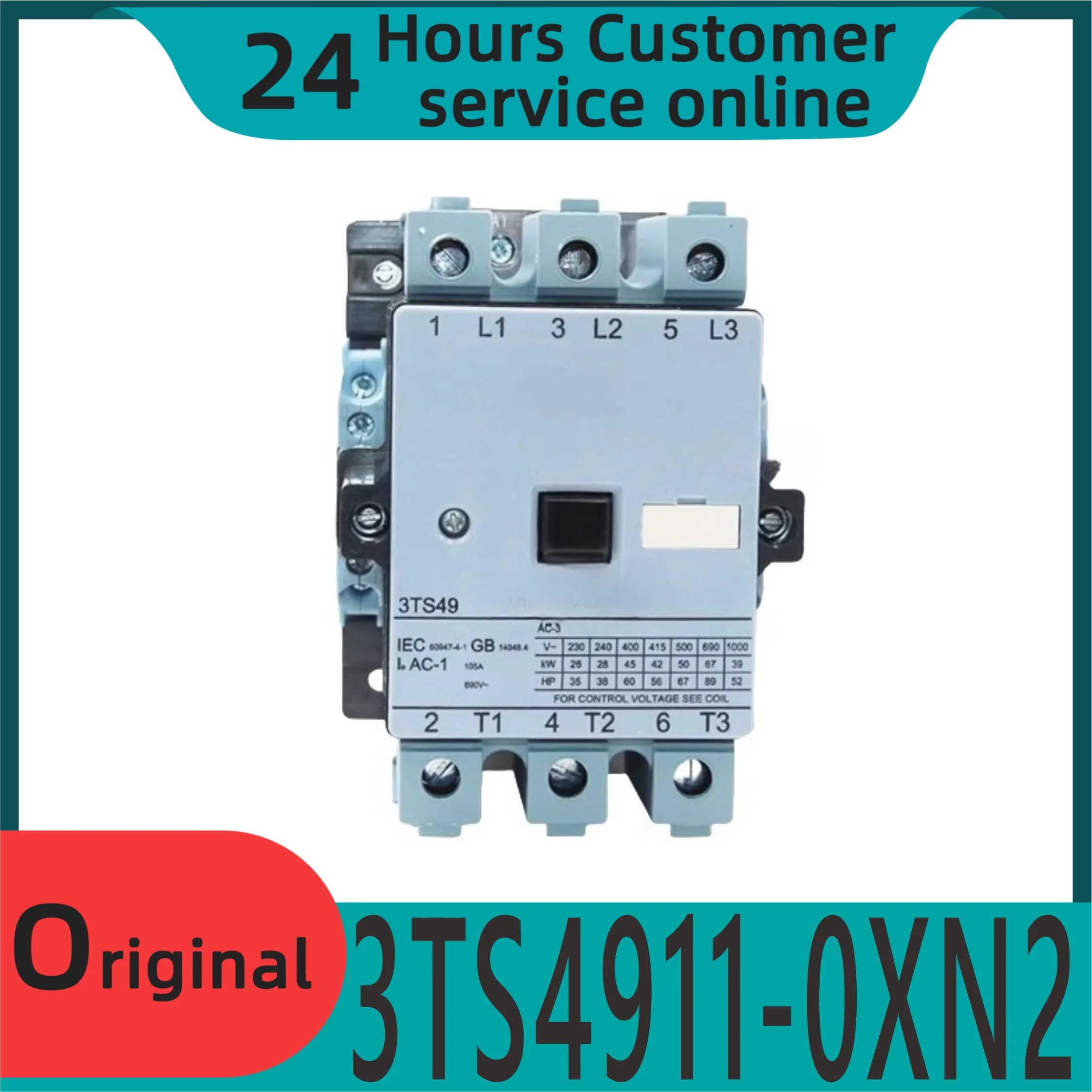 

New original low-voltage AC contactor 3TS4911-0XN2 220V 1 open 1 close