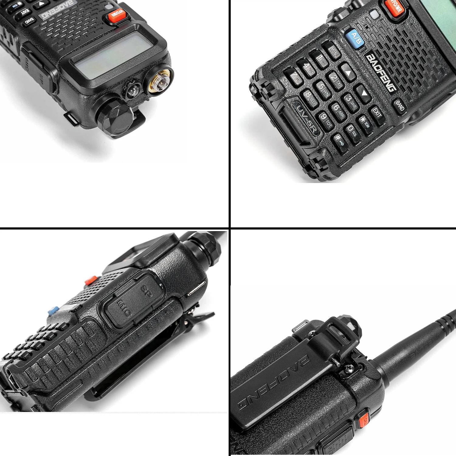 Baofeng Walkie Talkie UV-5R Dualband Two Way วิทยุ VHF/UHF 136-174MHz และ400-520MHz FM เครื่องรับส่งสัญญาณแบบพกพาพร้อมหูฟัง