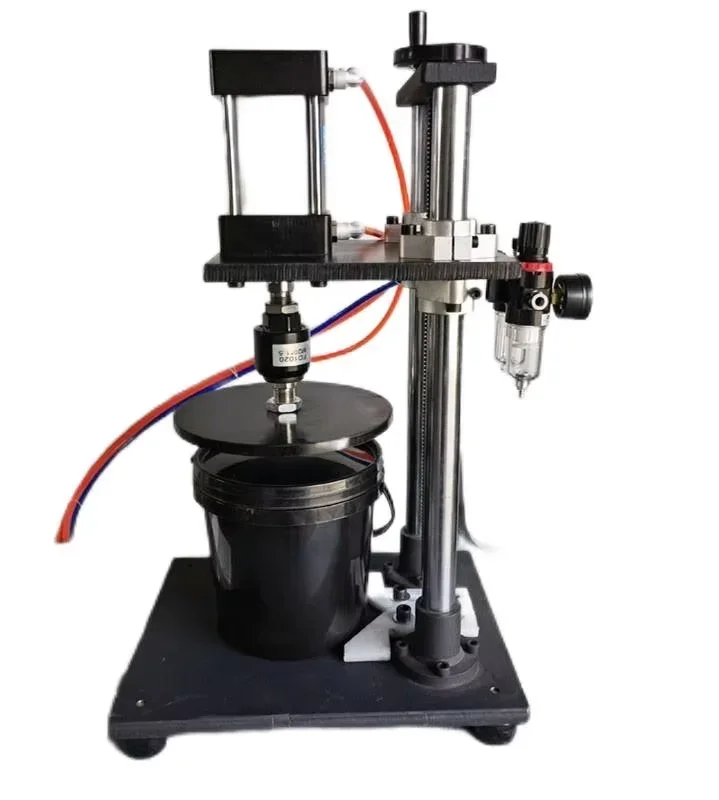 Manual Plastic Bottle And Barrel Capping hine 1-25L Big Bucket Lids Pressing Sealing Wood Encased Engine As Core Component