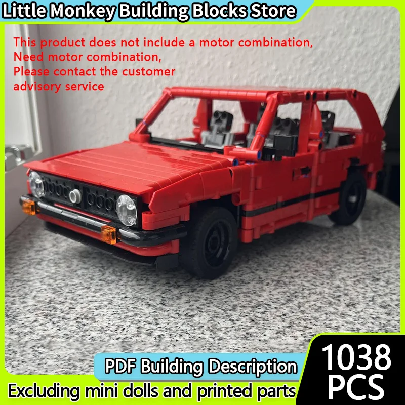 Snelheid Racewagen Model MOC Bouwstenen Golf Mk.2 Station Wagon Modulaire Technologie Kinderen Vakantie Geschenken Monteren Speelgoed Pak