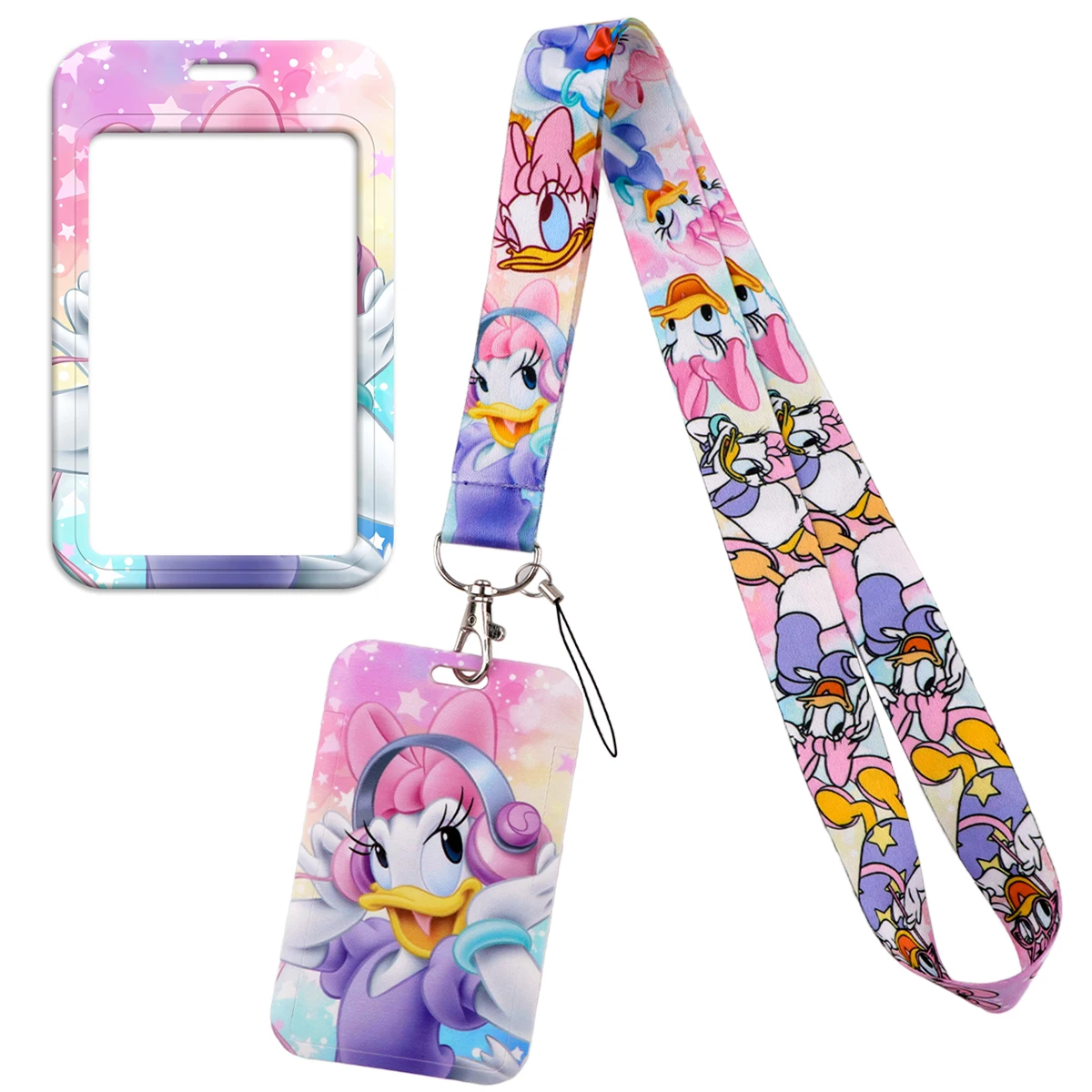 

Daisy Duck Cartoon Lanyard For Keys Chain Card Cover Badge Holder Keychain for Keyring Accessories Jewelry Collectors Gift