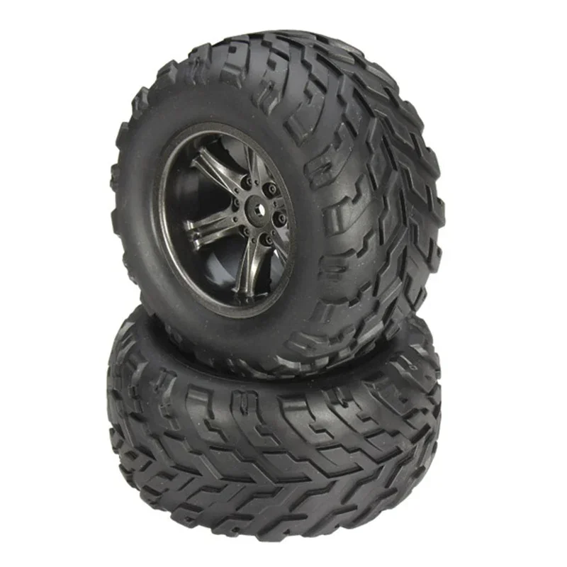 2PCS Tyres With Sponge 9115 2.4GHz Car Spare Parts Tyres With Sponge 15-ZJ01 Plastic&Rubber Wheel