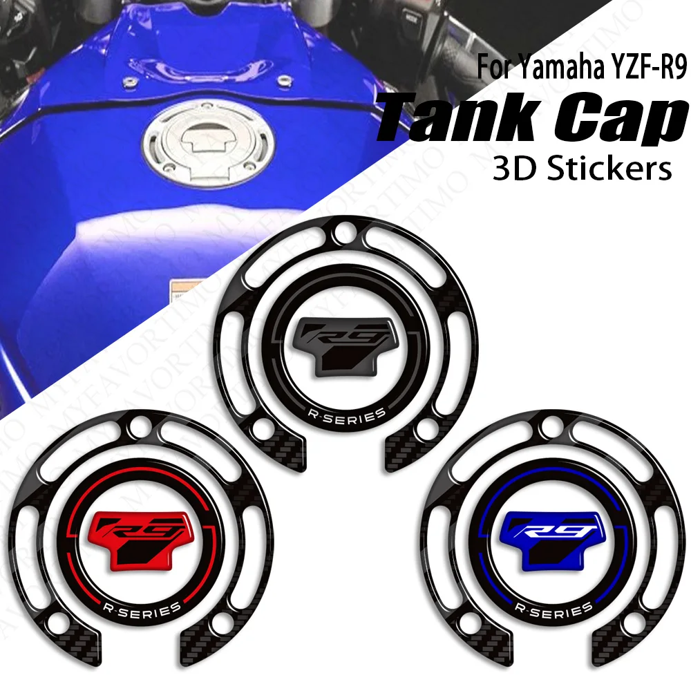 New YZF R9 Motorcycle Accessories Tank Cap Decals Tank Pad Protector Stickers Gas Knee Grip For Yamaha YZF-R9 YZF R9 2025 2026