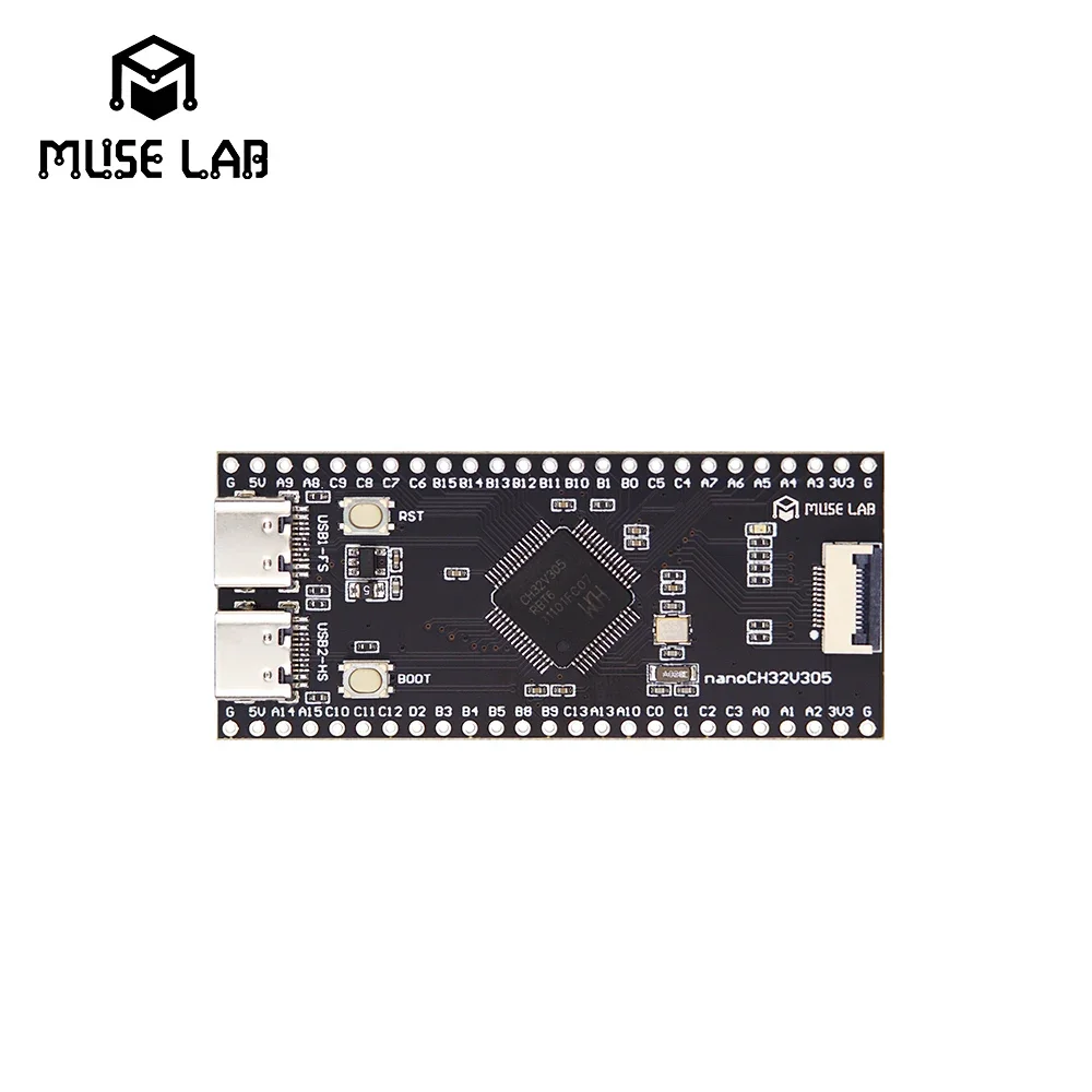 nanoCH32V305 Entwicklungsboard WCH RISC-V Dual TYPE-C Schnittstelle USB 2.0 Hochgeschwindigkeits-LCD-Schnittstelle SD-Kartensteckplatz Open SourceNew