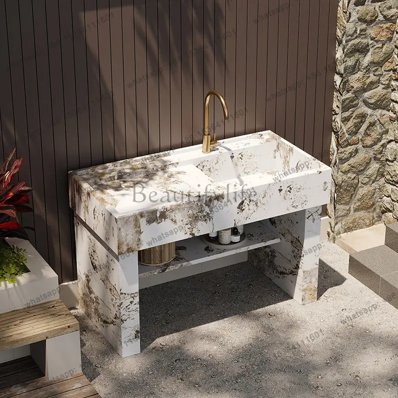Outdoor courtyard laundry sink laundry sink with rubbing board washbasin integrated outdoor