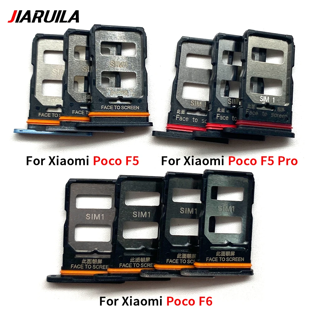 SIM Chip Tray Card Holder Pocket For Xiaomi Poco F5 Pro F6 Phone New SD Card SIM Tray Slot Holder