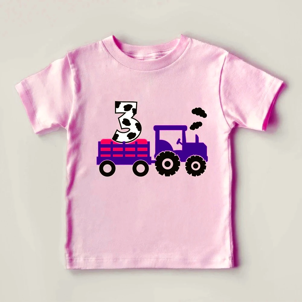 

Рубашка для малышей Farm Life Tractor, рубашки для дня рождения на ферме, рубашки для мальчиков и девочек, забавная футболка для любителей фермы, молодежная футболка на день рождения для малышей