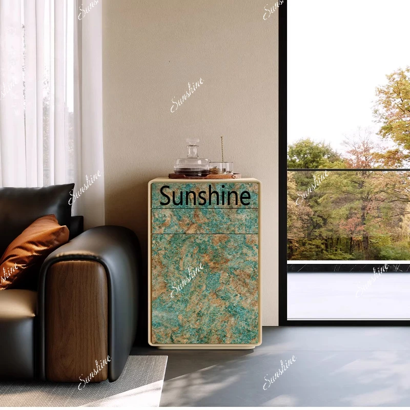 

Italian light luxury high-end bedside table, bedroom, living room, storage, integrated storage