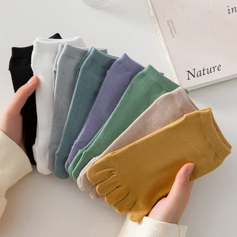 

Women Five-finger Socks Cotton Breathable Elastic Ankle Short Socks Casual High Quality Grils Socks Soft Funny Toe Calcetines
