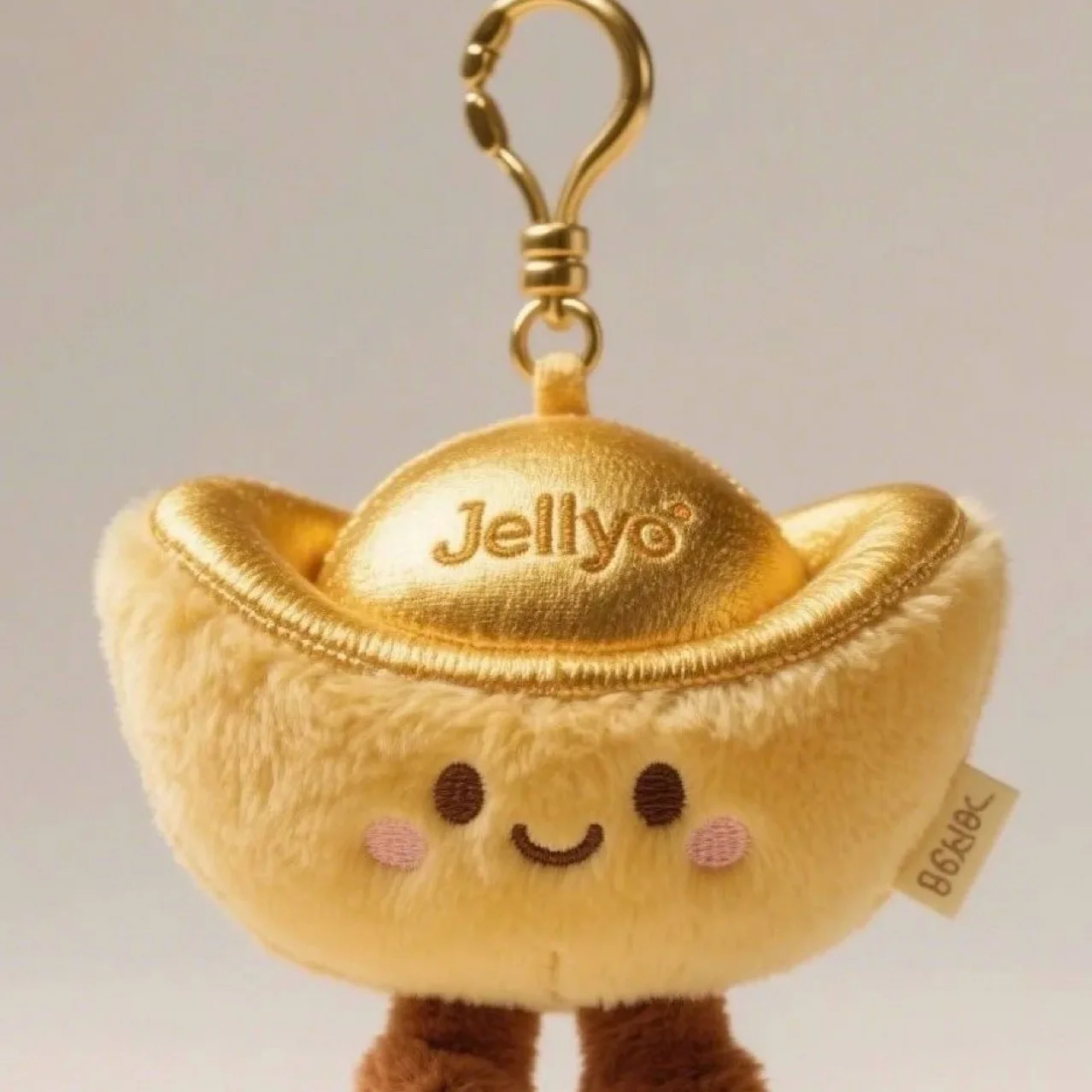 New Product Super Cute Attract Wealth and Fortune, Gold Ingots, Cute Plush Toys, Small Pendants, Toys, Auspicious Gifts