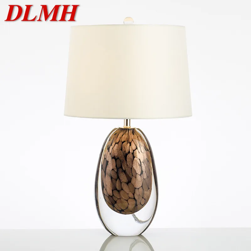 DLMH Nordic Glaze Table Lamp Modern Art Iiving Room Bedroom Study Hotel LED Personality Originality Desk Light