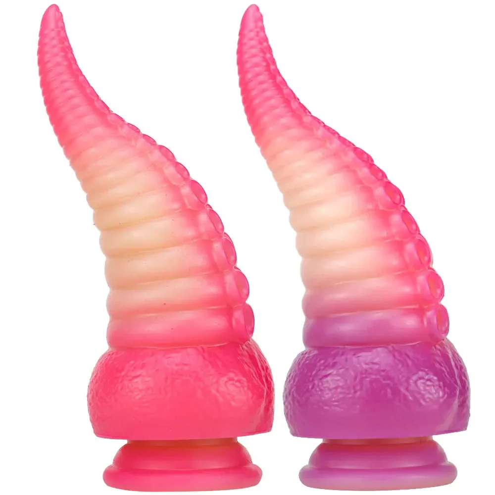 Octopus Silicone Make-up Penis Color-changing Anal Plug Men and Women with A Gradual Rectum Anal Plug Adult Products Masturbator