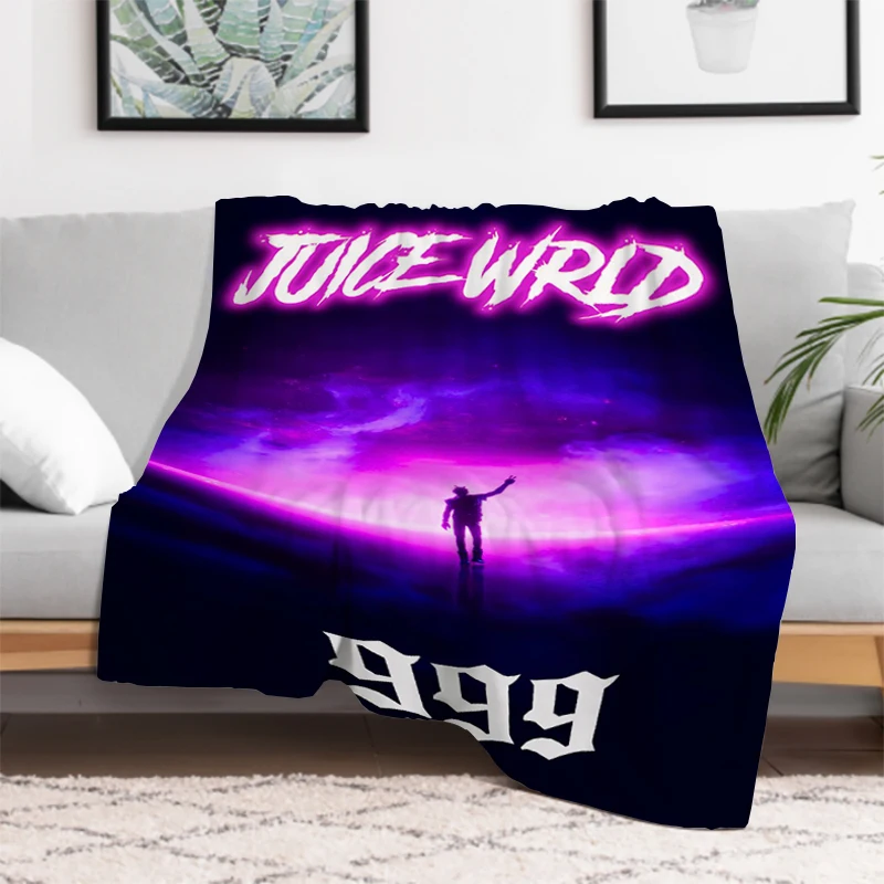 

Hip Hop Rapper Juice WRLD Throw Blanket King Lid Bed Blankets for Decorative Sofa Plead Cover Soft Plaid With Print Catnap Downy