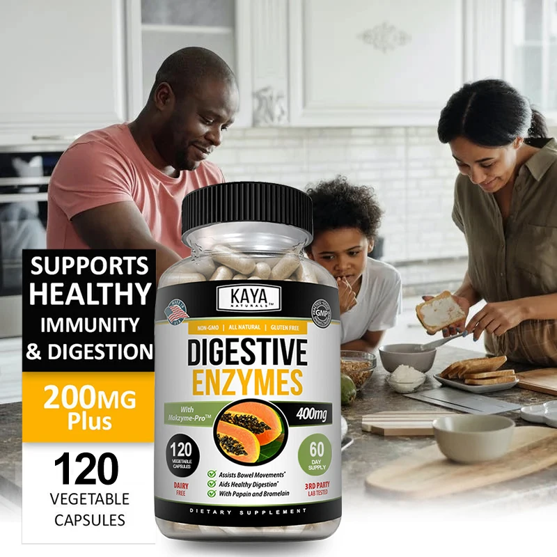 Digestive Enzymes with Prebiotics & Probiotics - Constipation & Bloating for Men & Women, Immune Function, Digestive Support