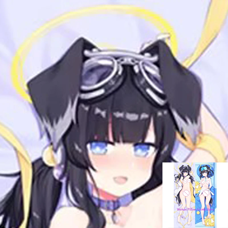 

Dakimakura Anime Pillow Cover Nekozuka Hibiki Double Sided Print Life-size Halloween Christmas Decoration