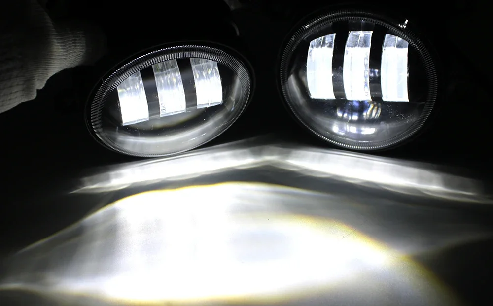 40W Led Fog Lights Angel Eyes DRL For Fiat Mobi Way On Like 2016-2021 2022 2023 2024 2025 2026 White Yellow Fog Driving Lamp detail image 14