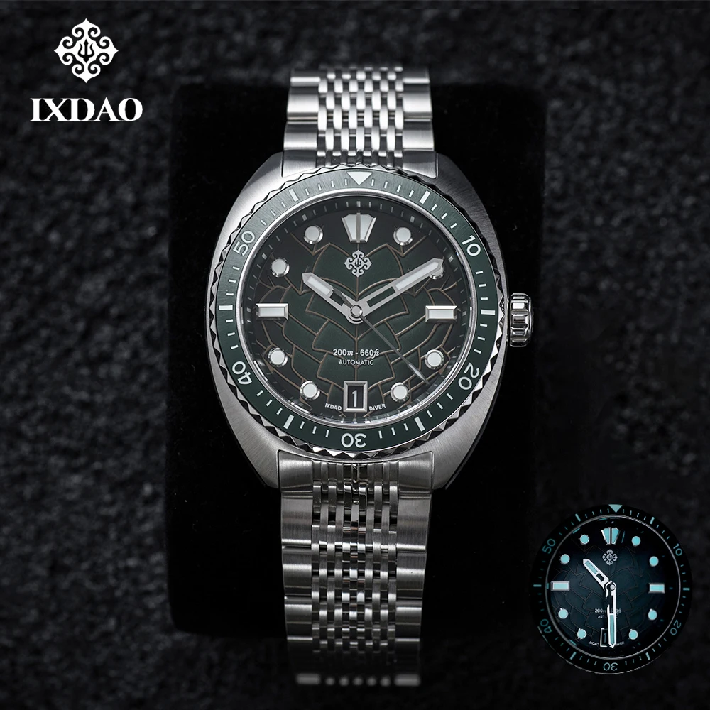 IXDAO IPOSE 2025 Nieuwe NH35 Duiken Heren Automatisch Mechanisch Horloge Saffier Roestvrij Staal 20 Bar Lichtgevende BWG-9 Reloj Hombre