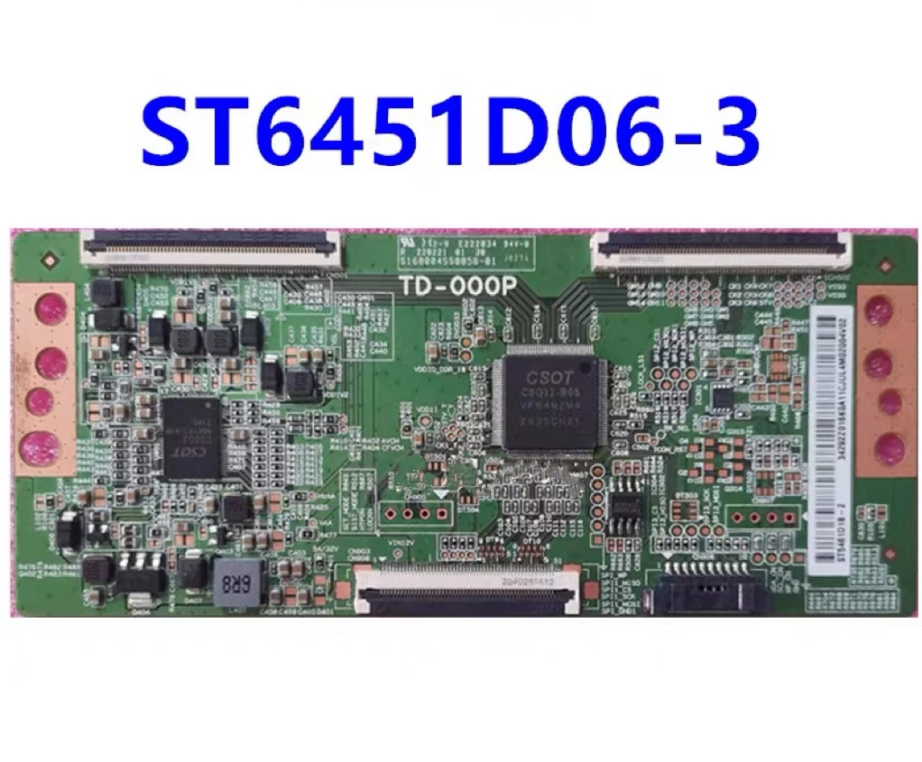 Original T-CON newly upgraded logic board ST6451D06-3 2K/4K dual 60PIN TV display logic board TEST OK