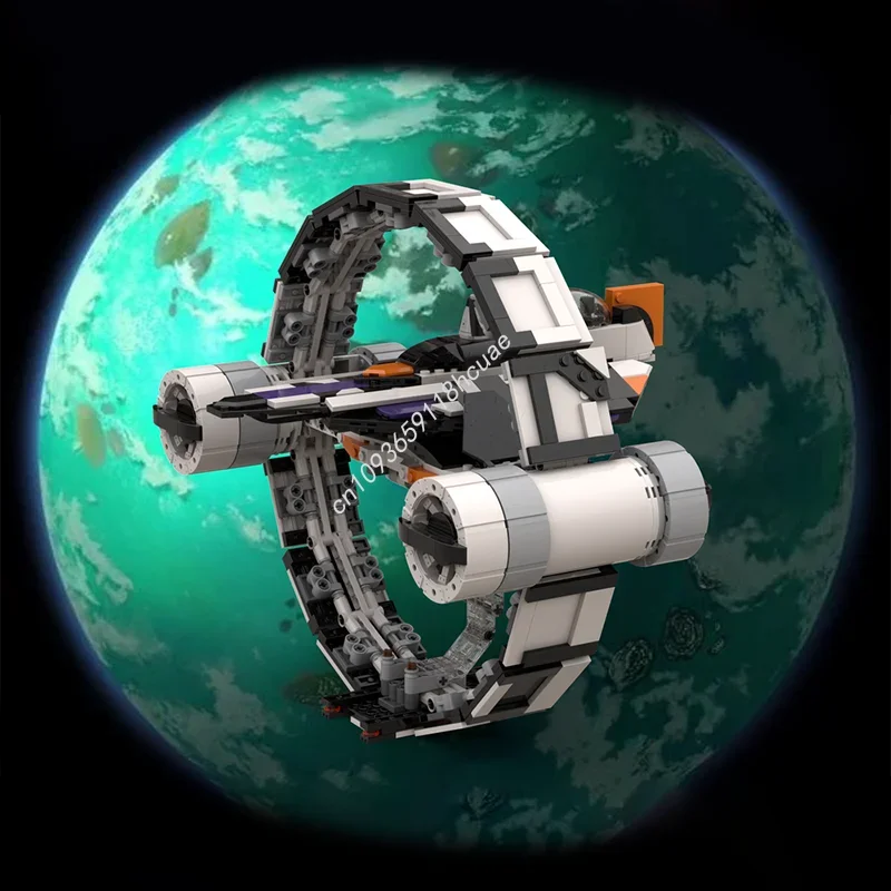 

938pcs MOC Delta7B Aetherspriteclass Starfighter Star Battle Model Building blocks creative idea toys Kids DIY Christmas gifts