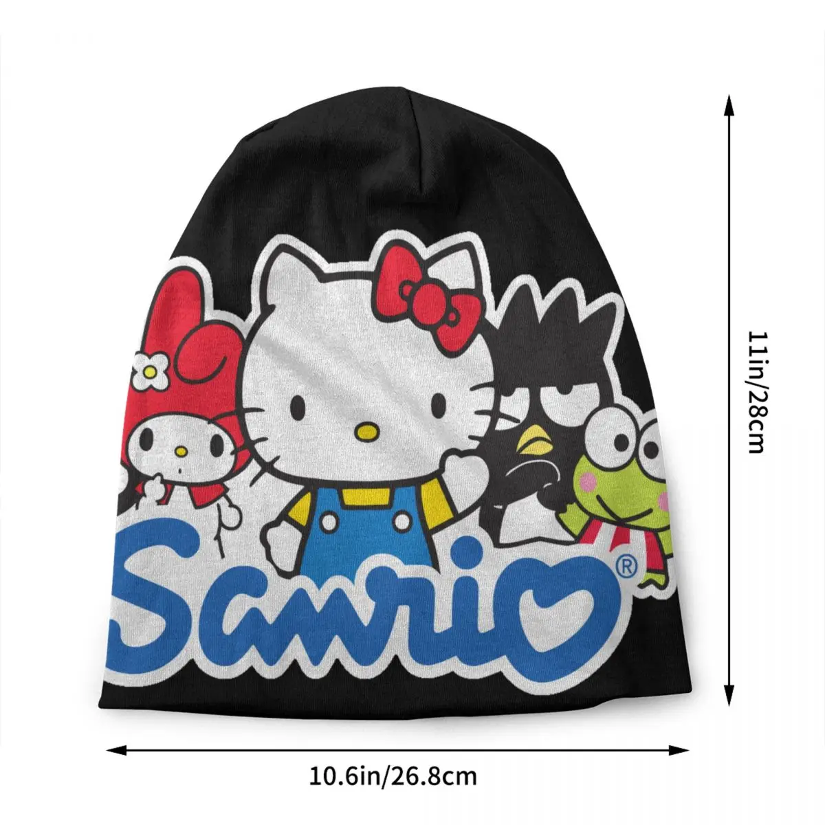 Custom Kitty White Hello Kitty Skullies Beanies Caps For Men Women Unisex Streetwear Winter Warm Knit Hat Adult Bonnet Hats