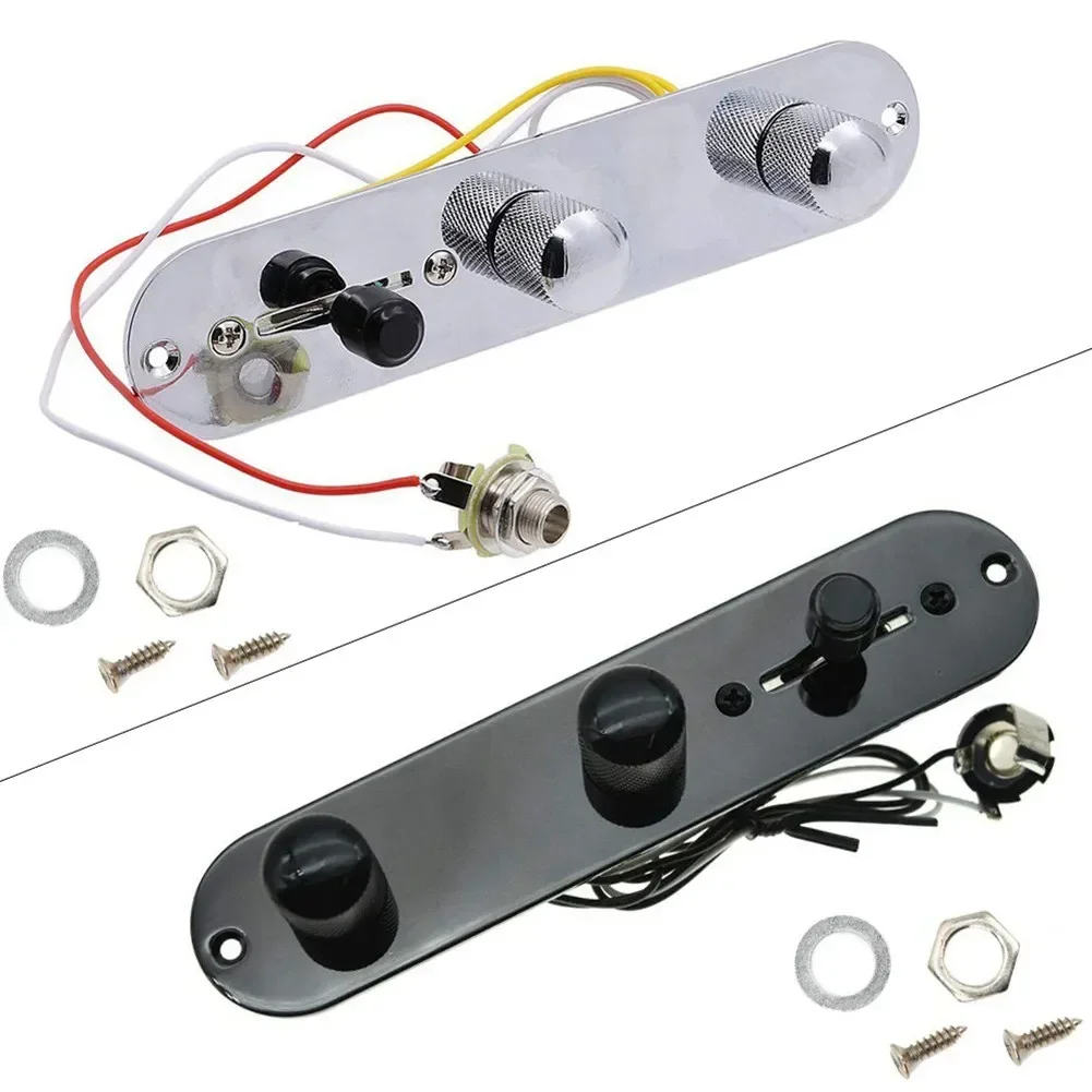 Metallor Tele Prewired Control Plate 3 Way Switch For Tele Telecaster With Guitar Socket Electric Guitar Circuit Board