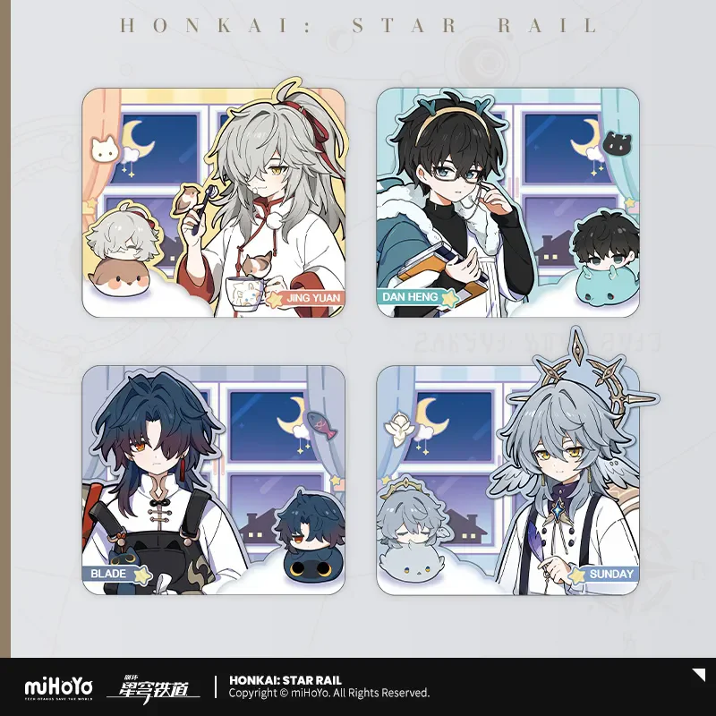 miHoYo Game Official Honkai Star Rail Male Dormitory Serie Trading Card Sunday Blade DanHeng Jing Yuan Prop Cosplay Xmas Gifts