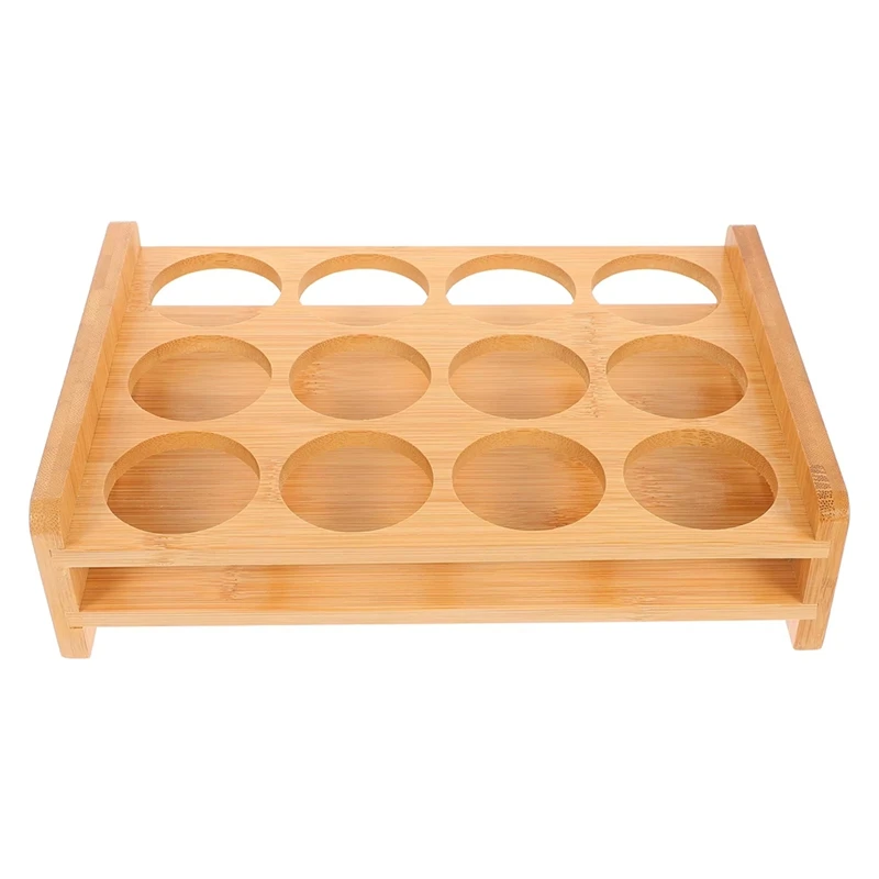 Shot Glasses Set Shot Glass Tray Holder With 12 Holes Serving Stand Organizer For Tequila Whiskey Brandy-Party Club Bar